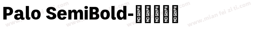 Palo SemiBold字体转换